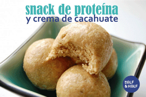Snack de proteína & crema de cacahuate