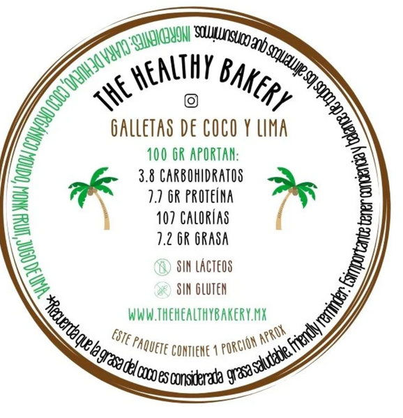 Galletas de Coco y Lima Healthy Bakery