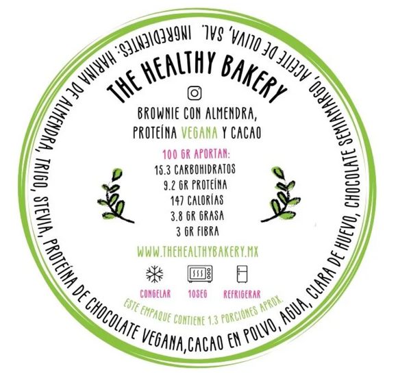 Brownie Cocoa Protein Healthy Bakery