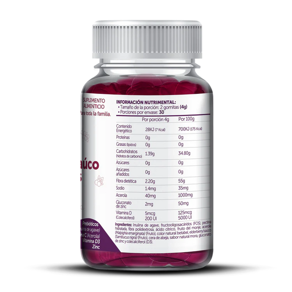 Bioflora eldeberry gummies (60 gomitas)