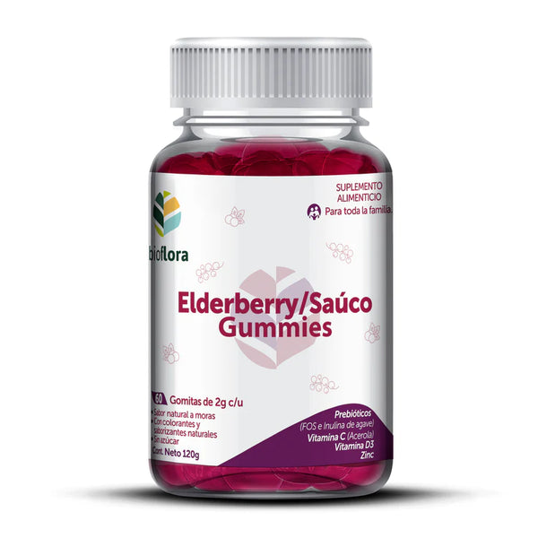 Bioflora eldeberry gummies (60 gomitas)