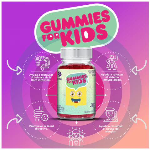 Bioflora gummies for kids (60 gomitas)