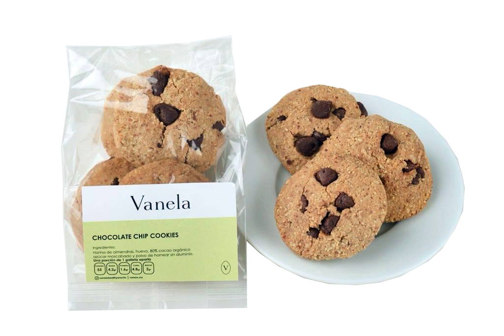Chocolate Chip Cookie Vanela (4 galletas)