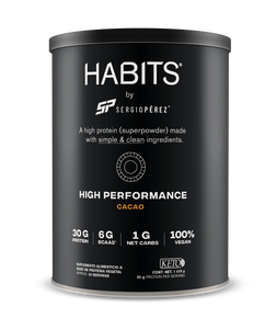 Habits: Proteína High Performance sabor cacao - 1078 gr