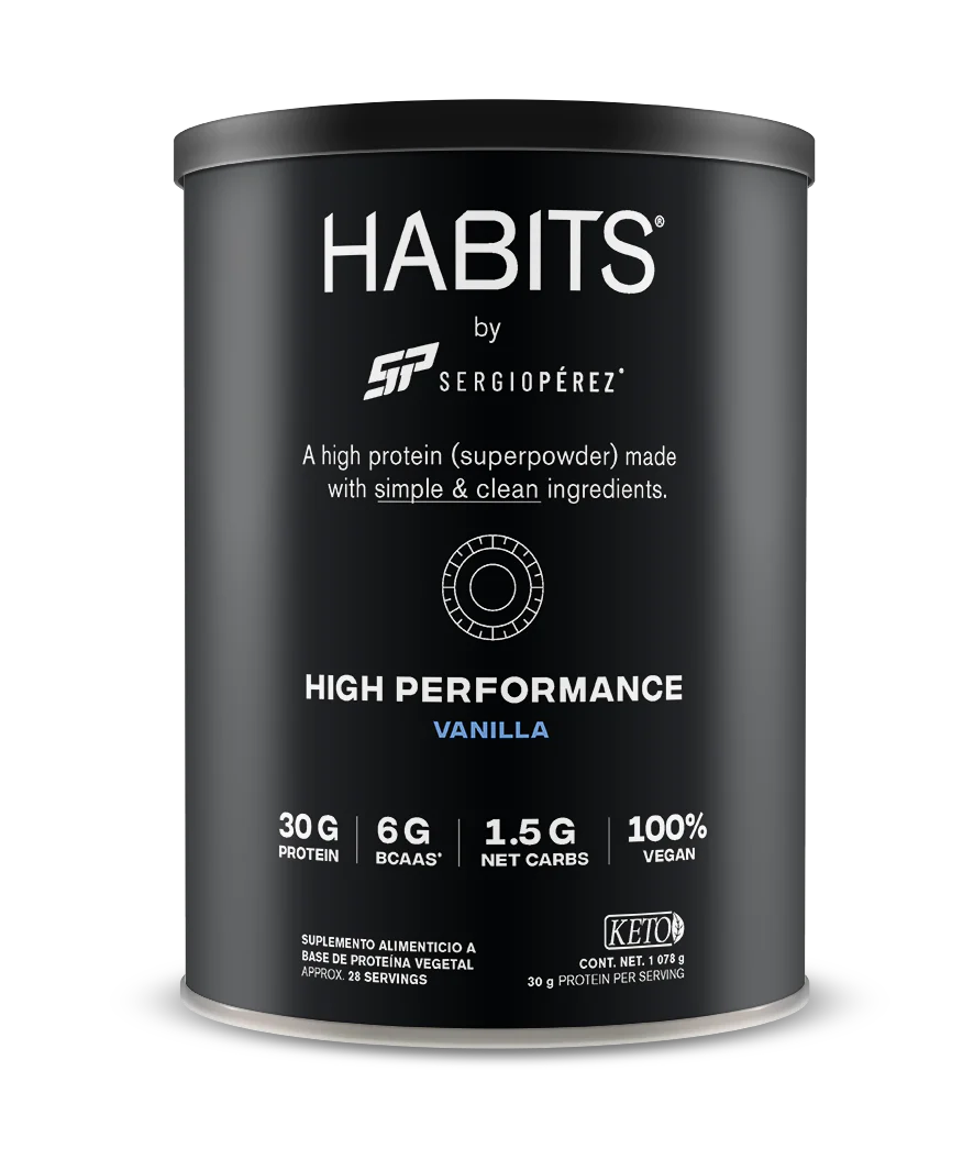 Habits: Proteína High Performance sabor vainilla - 1078 gr