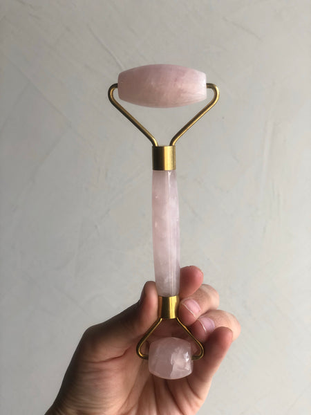 Rodillo de Cuarzo Rosa