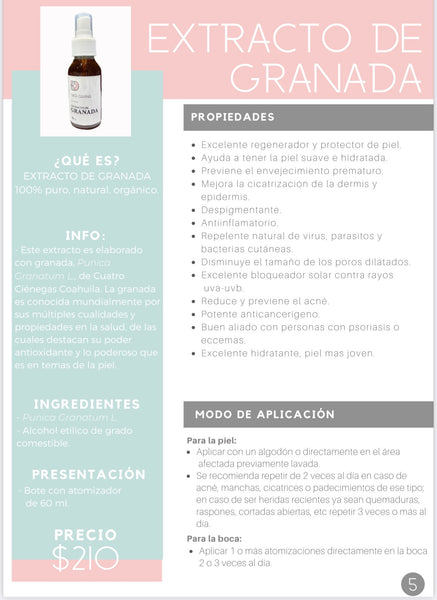 Extracto de Granada