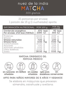 Spread Nuez de la India Matcha