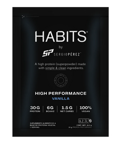 Habits: Proteína High Performance Caja Sachets sabor vainilla
